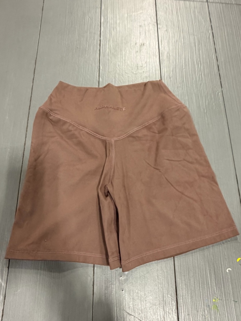 Alphalete Women's High-Rise Biker Shorts in Mauve